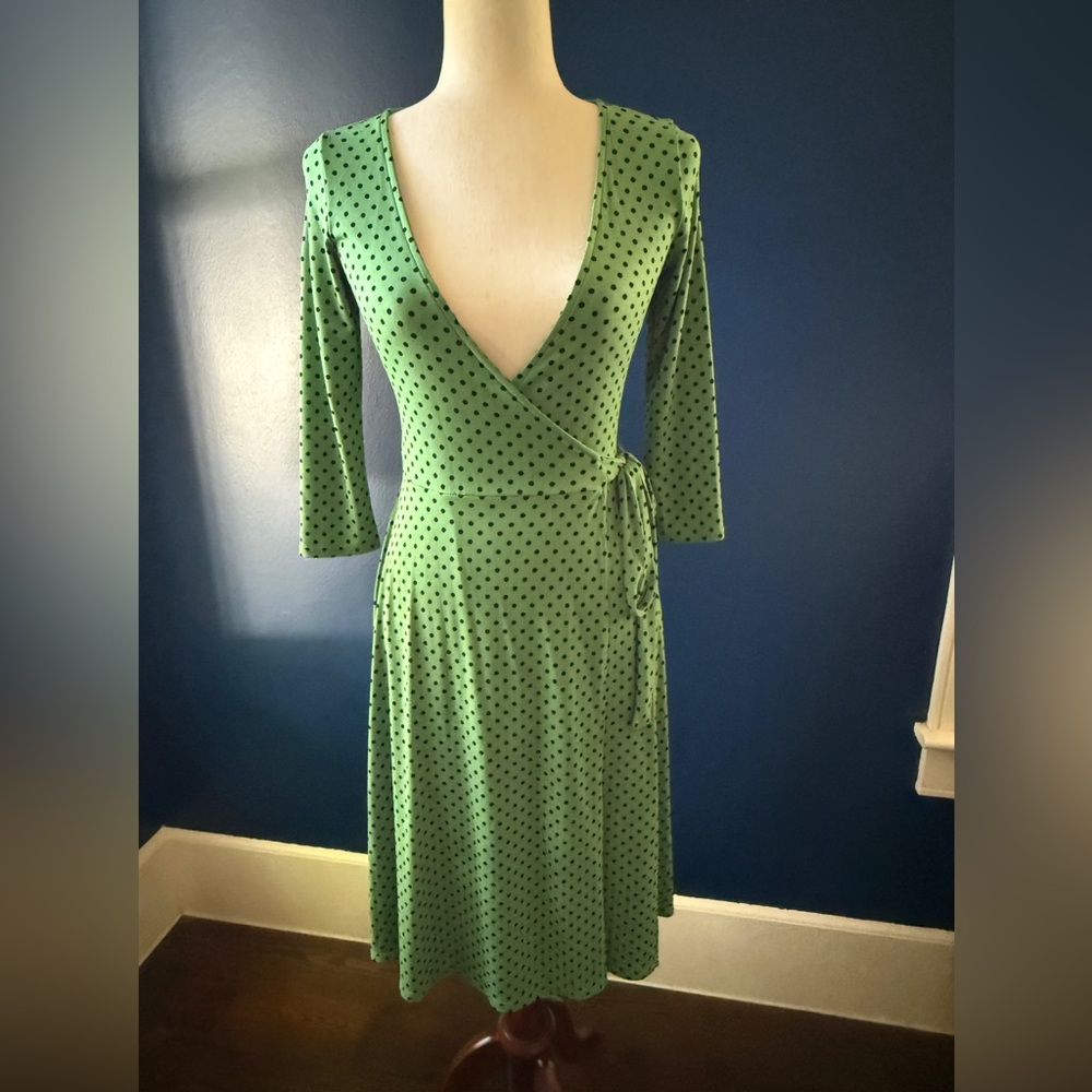 Velvet Torch Stretch Wrap Dress Sz S